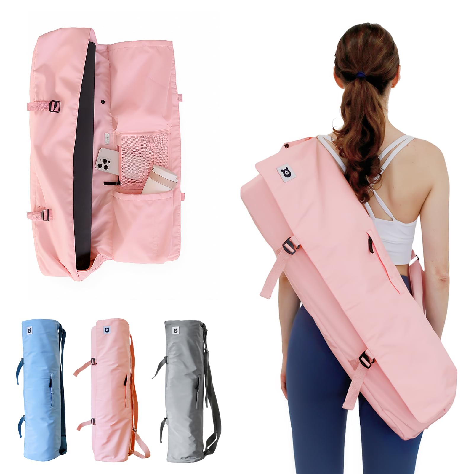 Tumaz Yoga Mat Bag – Yoga Bags and Carriers Fits All Stuffs